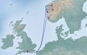Itinerary Map from P&O Website